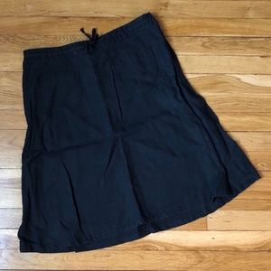 Black Woven Skirt